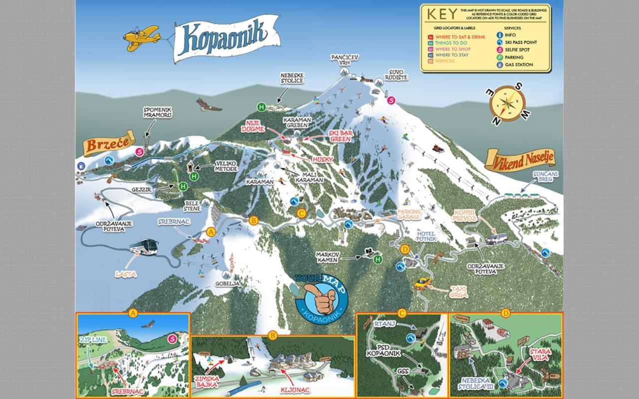 Апартаменты Beli Vuk - Brzece, Kopaonik Экстерьер фото